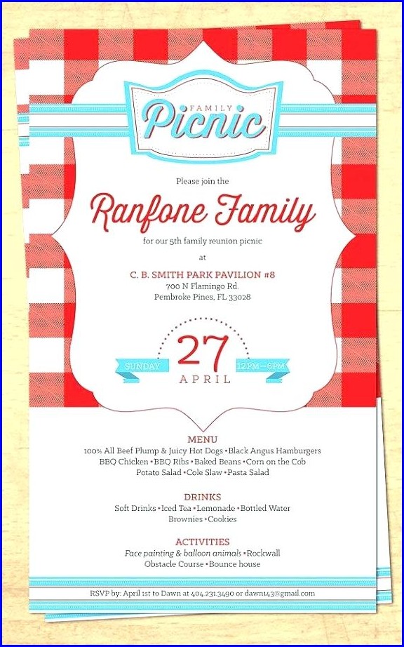 Picnic Invitation Template Printable Picnic Invitation Template Printable