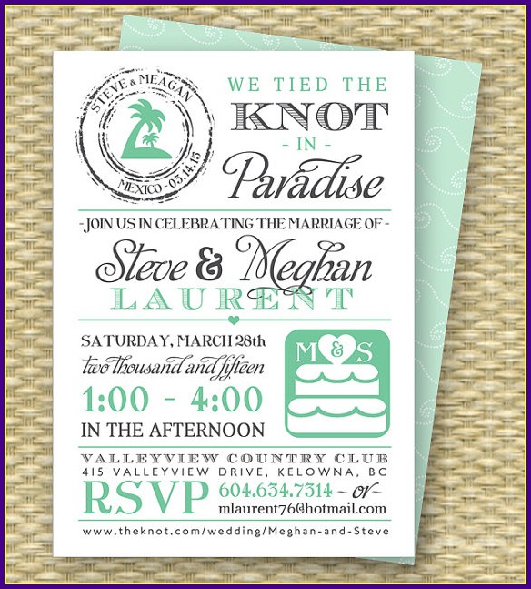 Post Wedding Reception Invitation Wording Template Post Wedding Reception Invitation Wording Template
