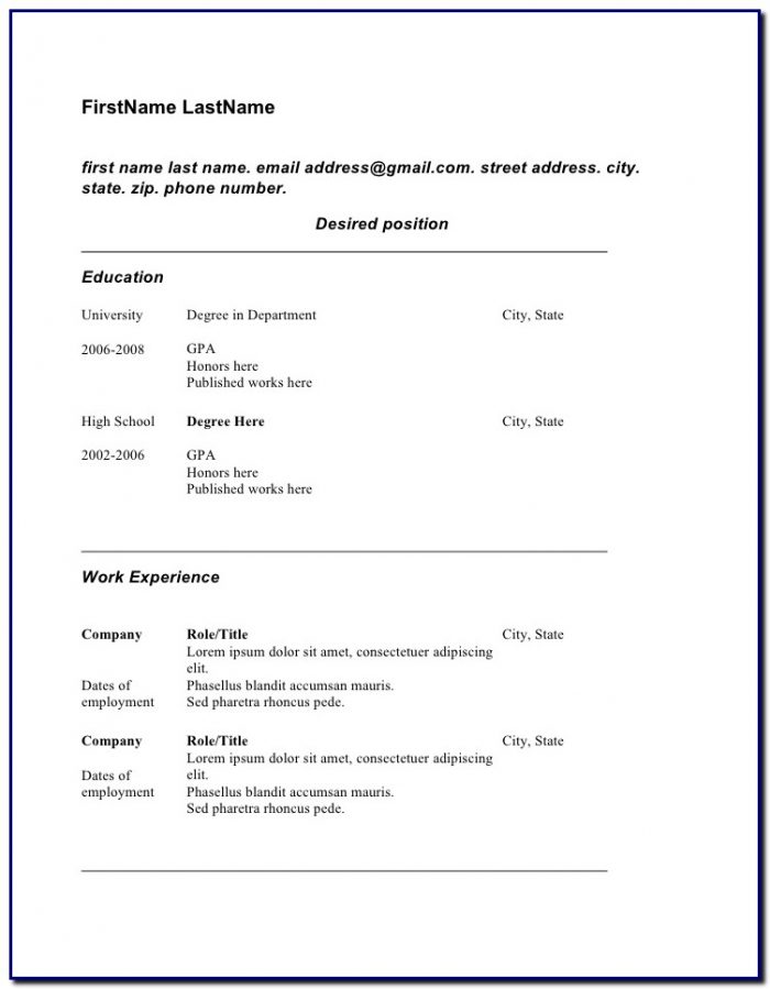 Professional Cv Template Blank Professional Cv Template Blank