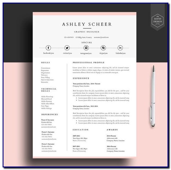 Professional Cv Template Design Professional Cv Template Design