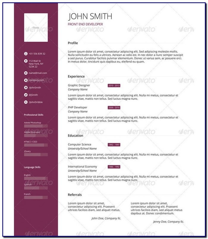 Professional Cv Template Download Professional Cv Template Download