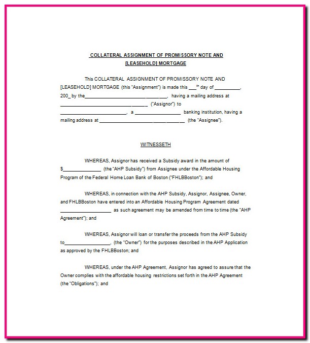 Promissory Note Amendment Template Promissory Note Amendment Template