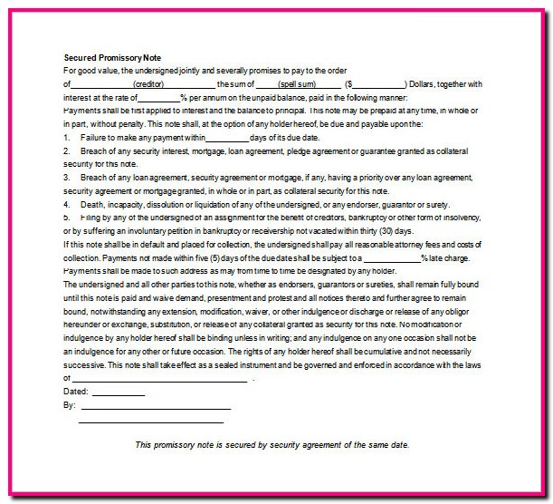 Promissory Note Format India Doc Promissory Note Format India Doc