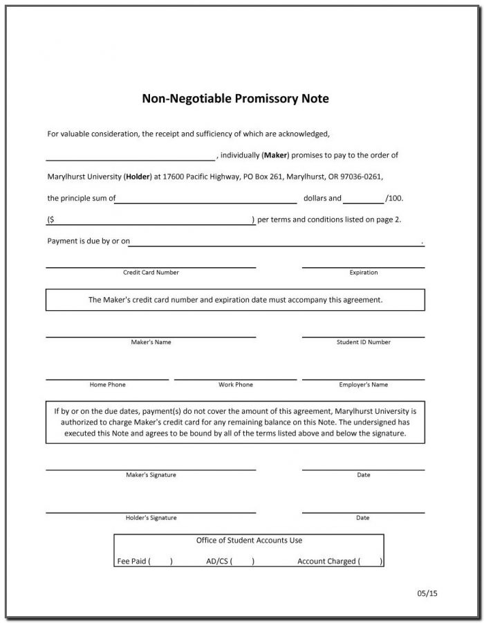 Promissory Note Template India Promissory Note Template India