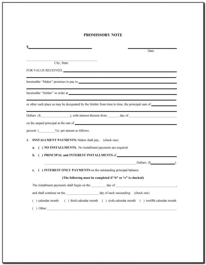 Promissory Note Template Pdf Free Promissory Note Template Pdf Free