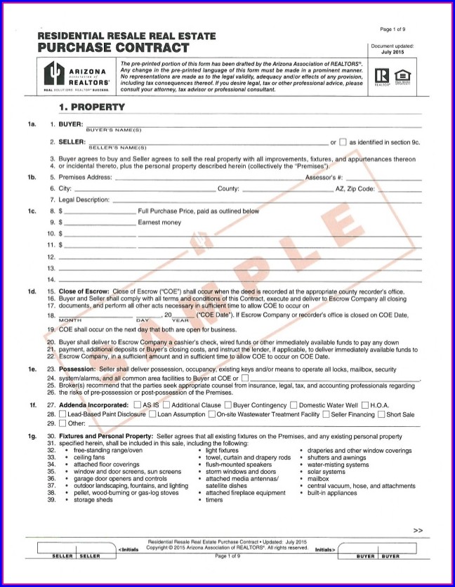 Real Estate Agreement Of Sale Template Real Estate Agreement Of Sale Template