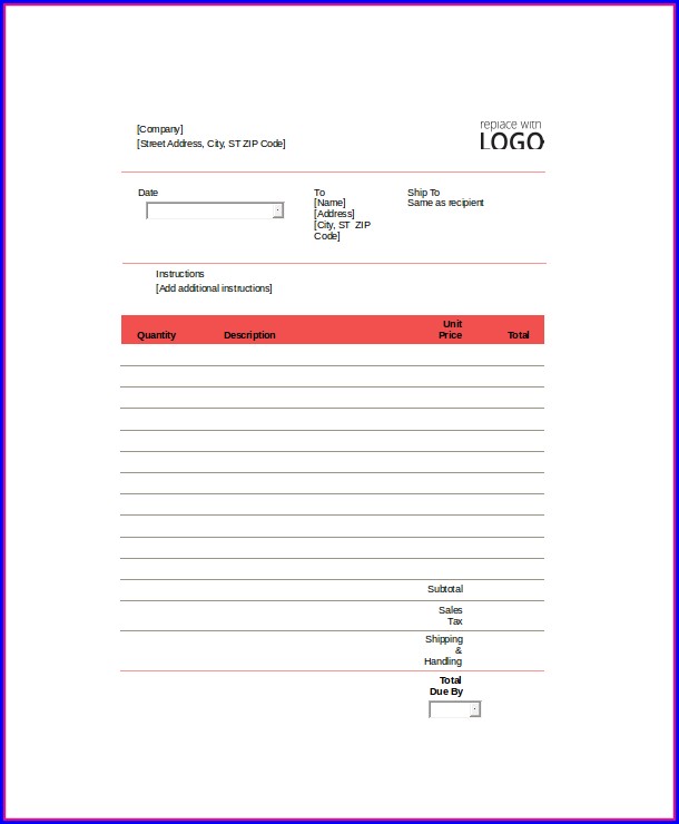 Self Employed Contractor Invoice Template Self Employed Contractor Invoice Template