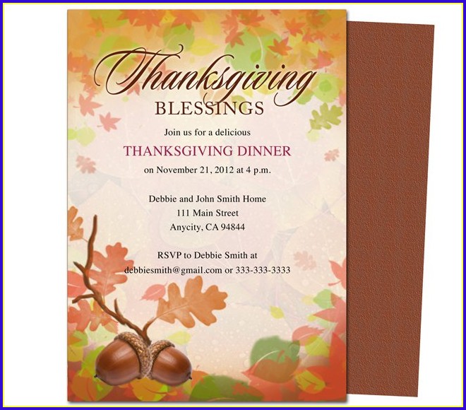 Thanksgiving Invitation Templates Word Thanksgiving Invitation Templates Word