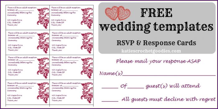 Wedding Reception Card Template Free Wedding Reception Card Template Free