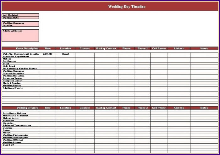 Wedding Reception Guest List Template Wedding Reception Guest List Template