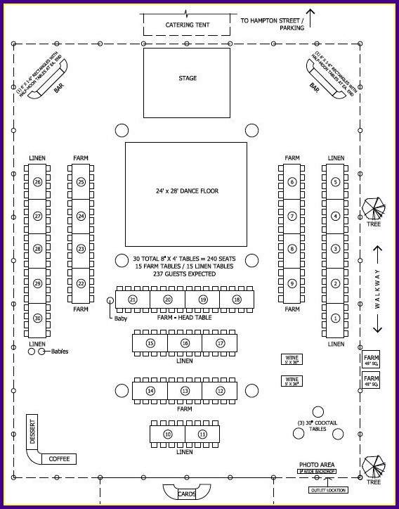 Wedding Reception Layout Template Wedding Reception Layout Template