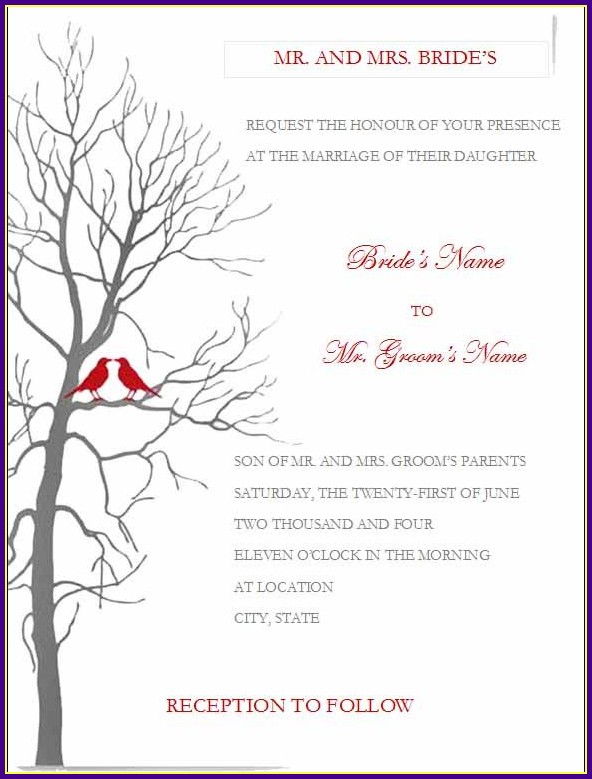 Wedding Reception Templates For Microsoft Word Wedding Reception Templates For Microsoft Word