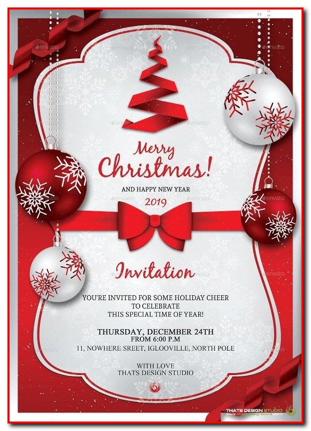 Christmas Party Invitation Template Free Word Christmas Party Invitation Template Free Word