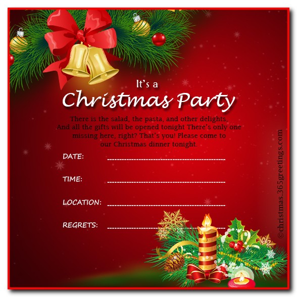 Christmas Party Invitation Template Word Christmas Party Invitation Template Word