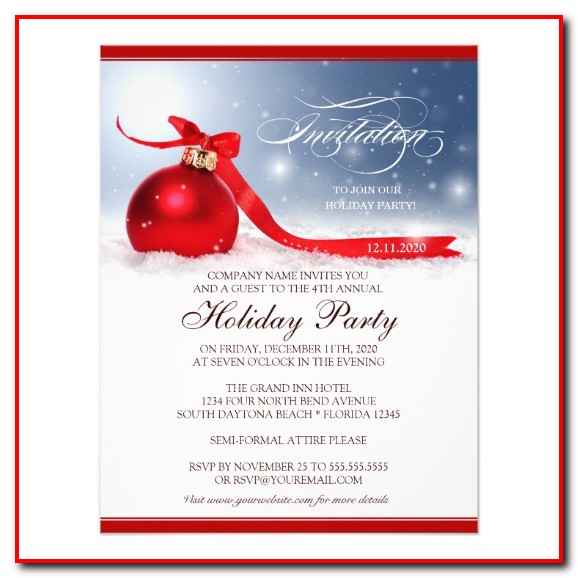 Company Christmas Party Invitation Template Company Christmas Party Invitation Template