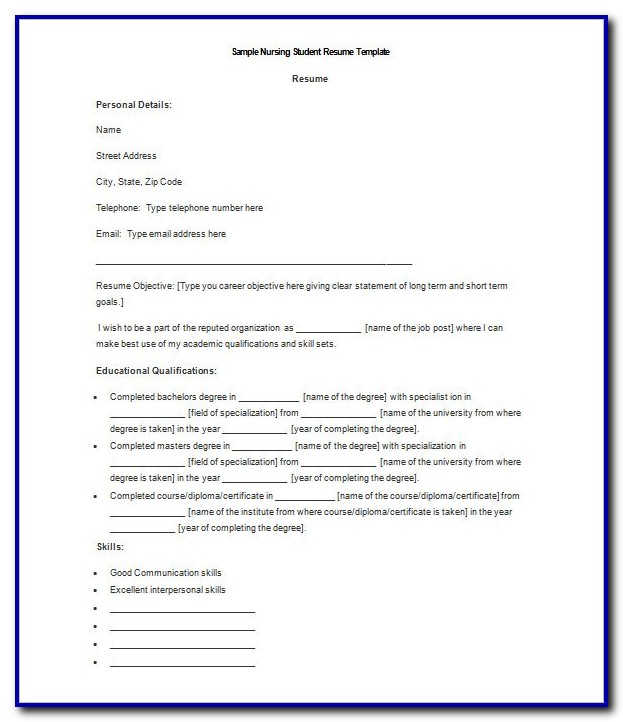 Free Blank Resume Templates Microsoft Word Free Blank Resume Templates Microsoft Word
