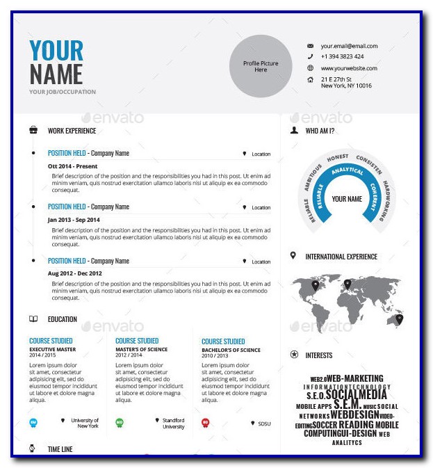 Free Infographic Resume Template Microsoft Word Free Infographic Resume Template Microsoft Word