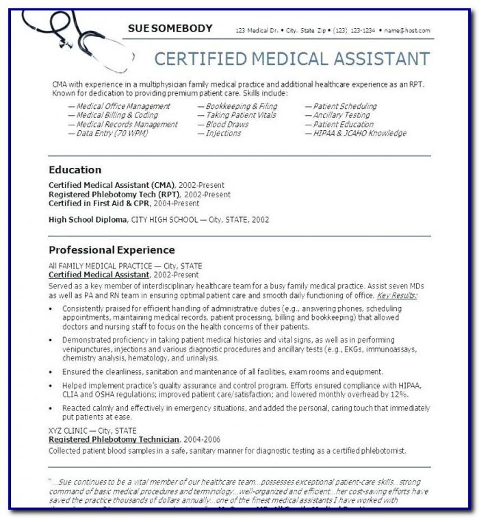 Free Medical Resume Templates Microsoft Word Free Medical Resume Templates Microsoft Word