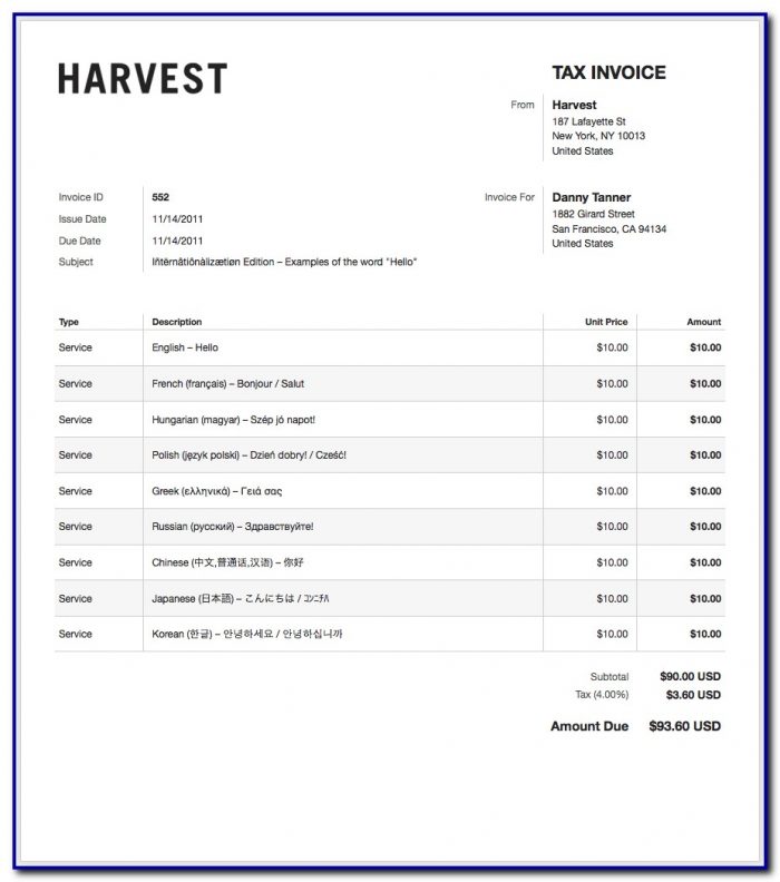 Free Printable Invoice Templates Excel Free Printable Invoice Templates Excel