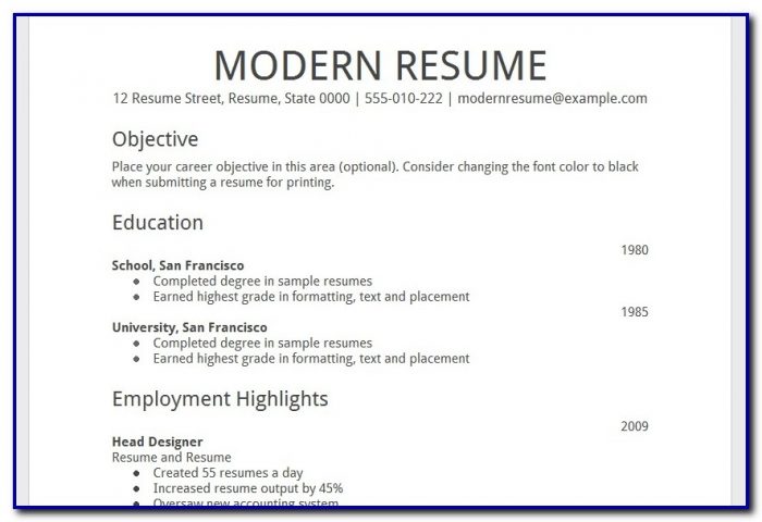 Free Printable Resume Templates Microsoft Word Free Printable Resume Templates Microsoft Word