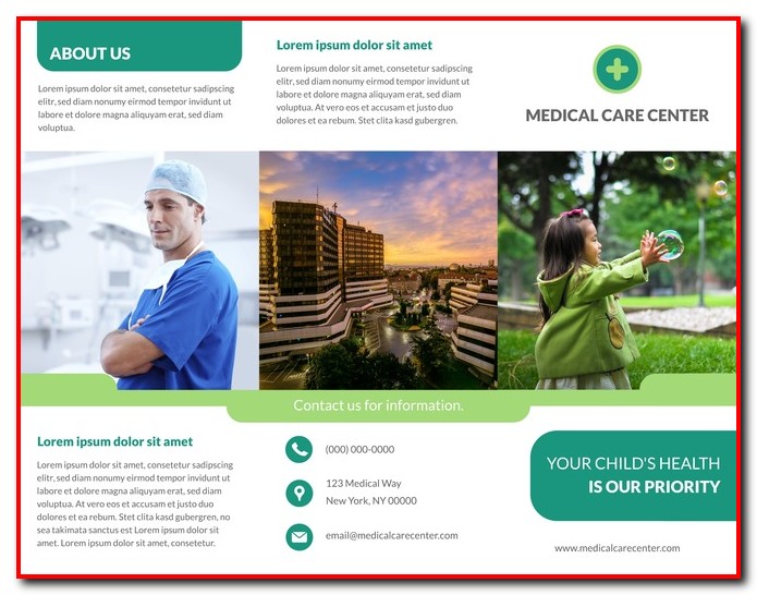 Free Tri Fold Medical Brochure Template Free Tri Fold Medical Brochure Template