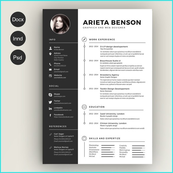 Awesome Resume Templates Download Awesome Resume Templates Download