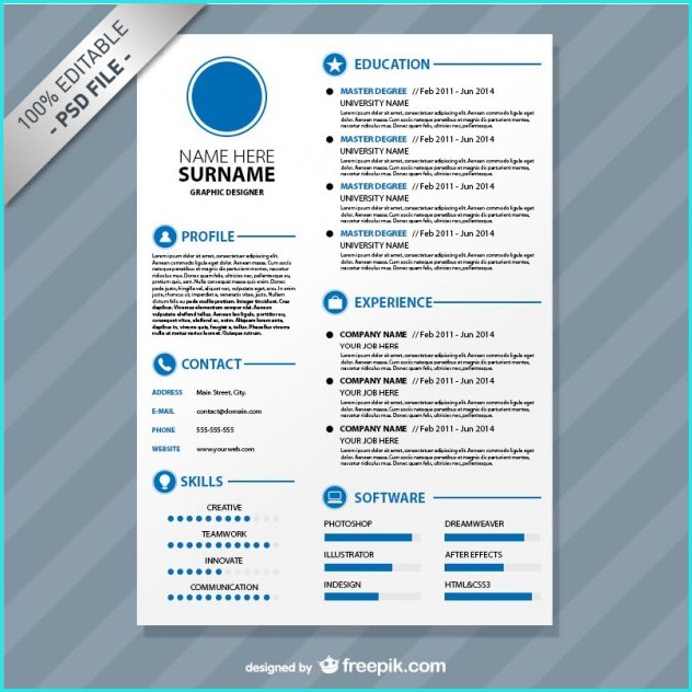 Download Editable Resume Templates Download Editable Resume Templates
