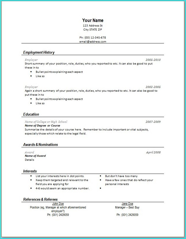 Download Resume Templates For Google Docs Download Resume Templates For Google Docs