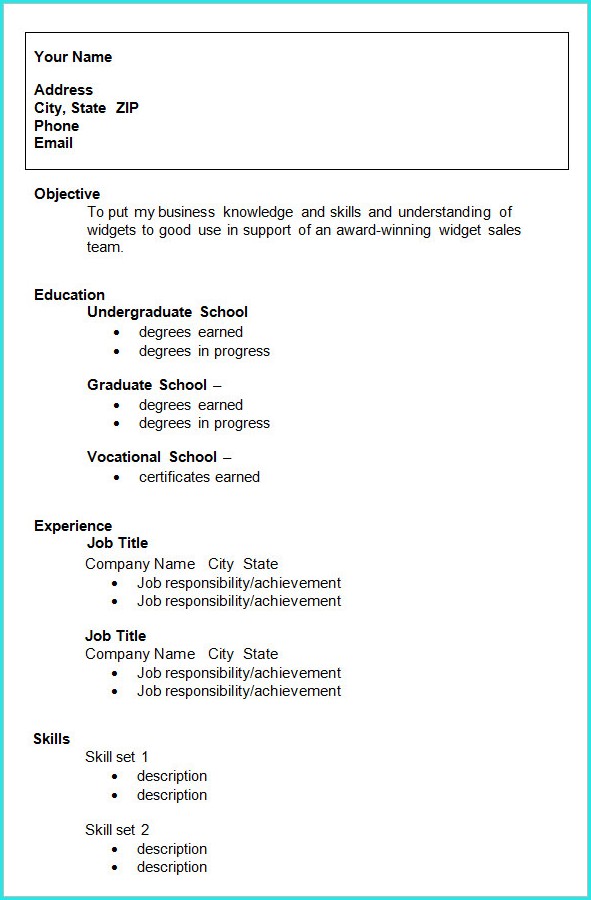 Download Resume Templates For Students Download Resume Templates For Students