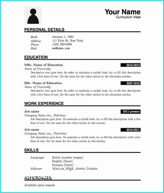 Download Resume Templates Pdf Download Resume Templates Pdf