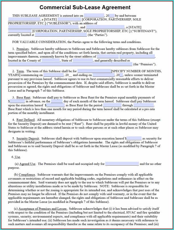 Medical Office Sublease Agreement Template Medical Office Sublease Agreement Template