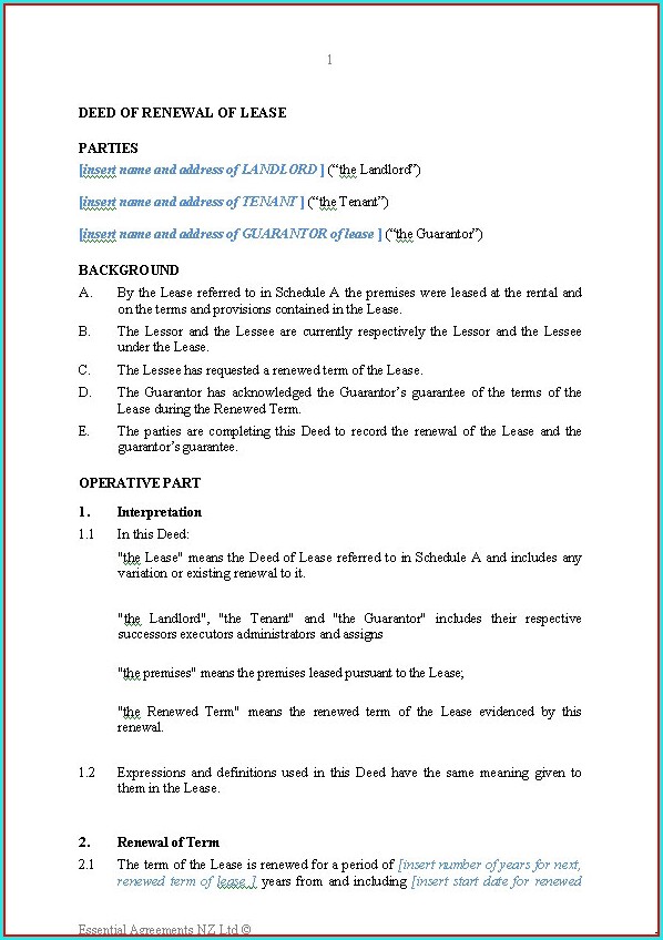 Sublease Agreement Template Nz Sublease Agreement Template Nz