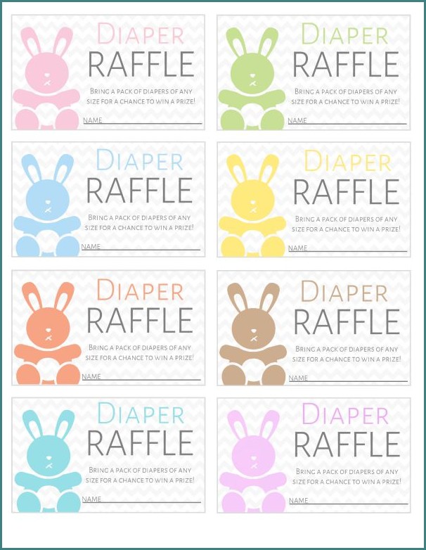 Free Diaper Raffle Ticket Template Free Diaper Raffle Ticket Template