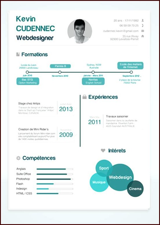 Free Infographic Resume Templates Word Free Infographic Resume Templates Word