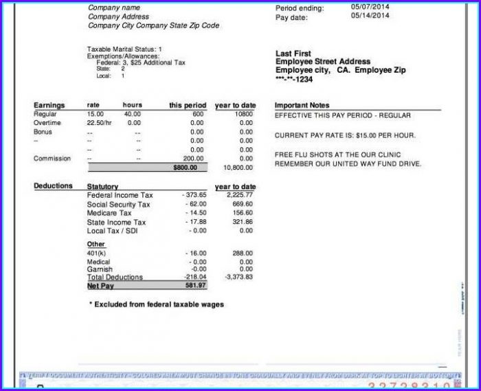 Adp Pay Stub Template Generator Adp Pay Stub Template Generator