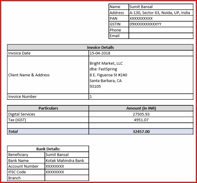 Free Invoice Template Generator Free Invoice Template Generator