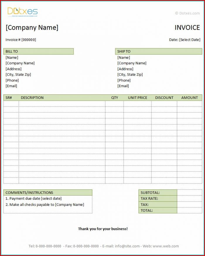 Free Invoice Templates Microsoft Word Free Invoice Templates Microsoft Word