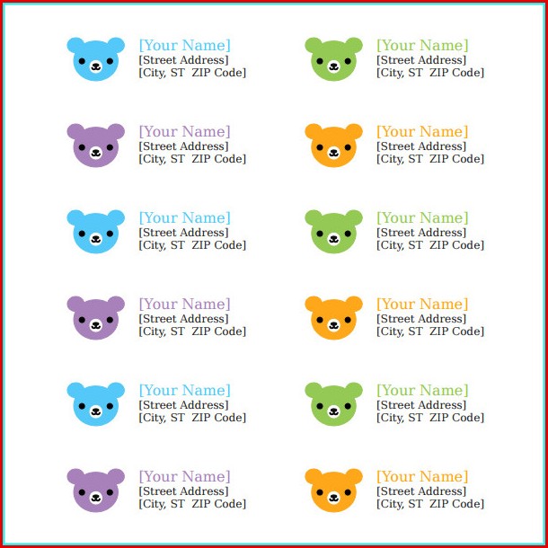 Free Return Address Label Templates Free Return Address Label Templates