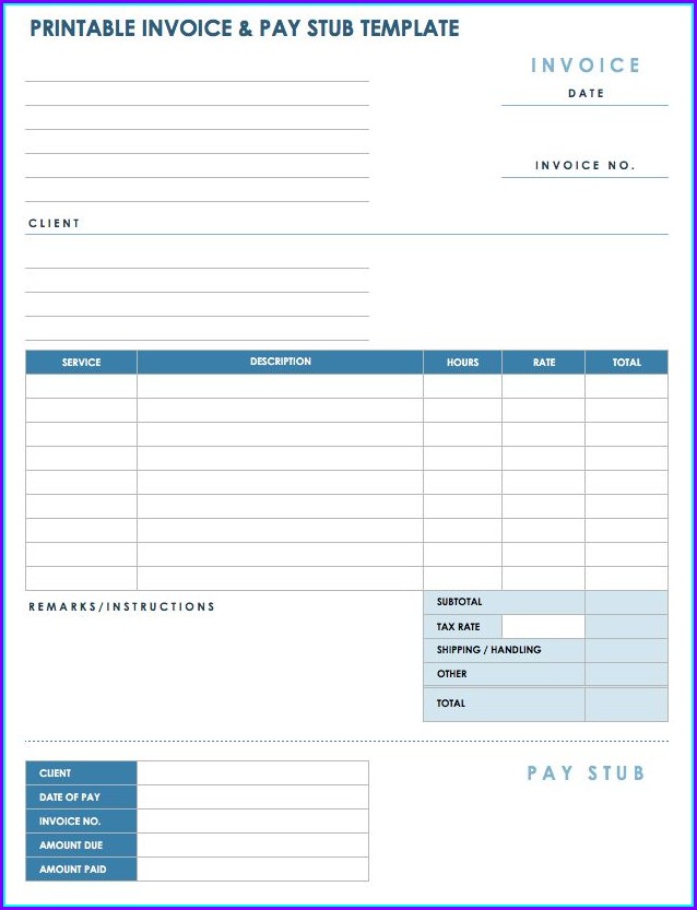 Pay Stub Receipt Template Pay Stub Receipt Template