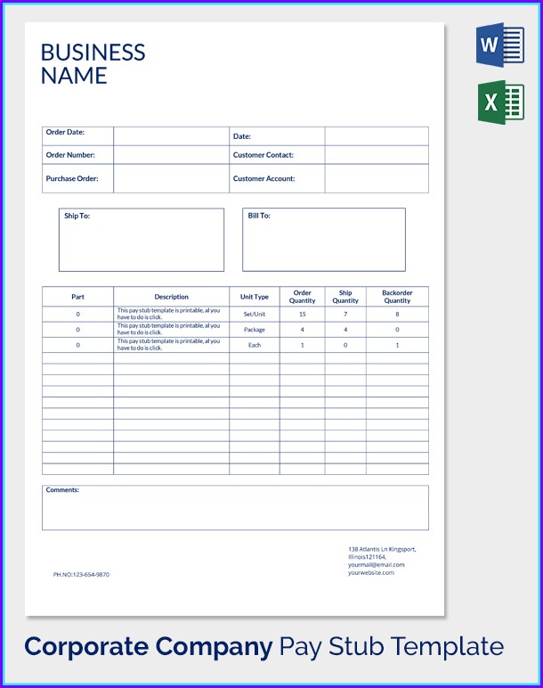 Pay Stub Template Alberta Pay Stub Template Alberta