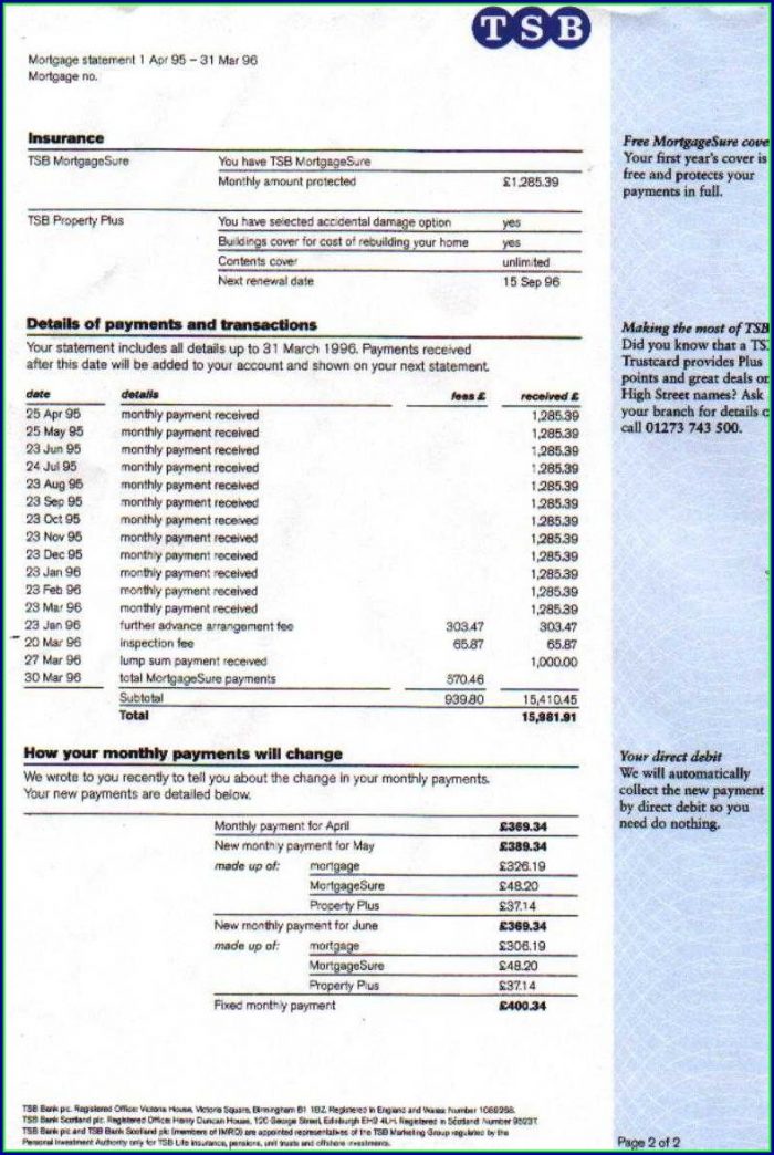 Fifth Third Bank Statement Template