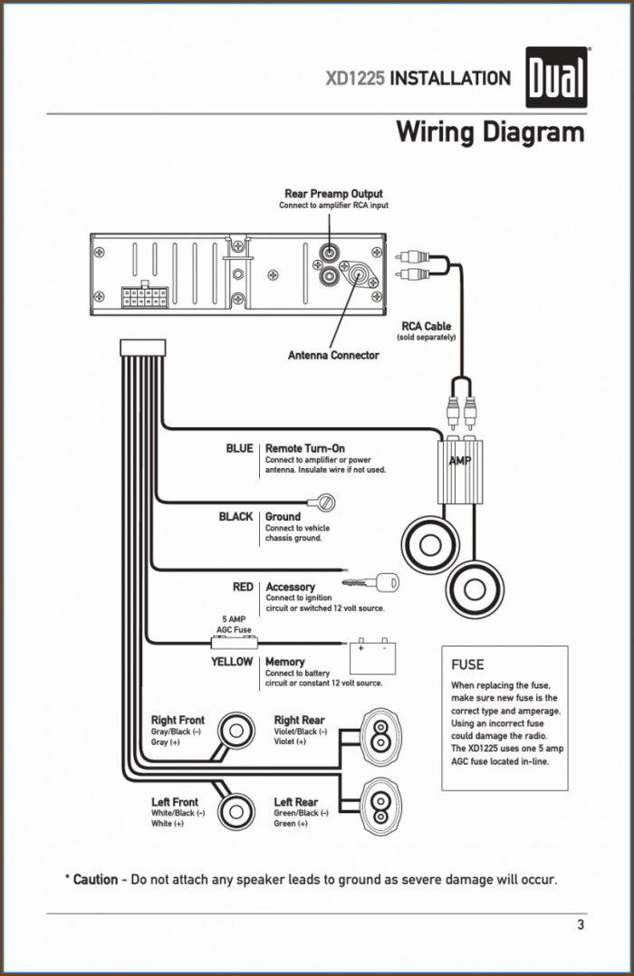 Dual Car Stereo Wiring Diagram Dual Car Stereo Wiring Diagram