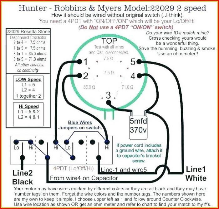 Hunter 4 Wire Ceiling Fan Switch Wiring Diagram Hunter 4 Wire Ceiling Fan Switch Wiring Diagram
