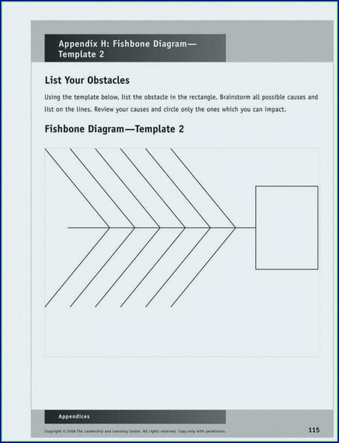 Sample Fishbone Diagram Template Sample Fishbone Diagram Template