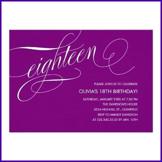 18 Birthday Invitation Templates Free 18 Birthday Invitation Templates Free