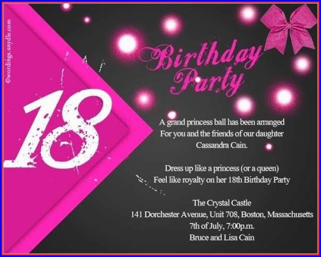 18th Birthday Invitation Templates Free Download 18th Birthday Invitation Templates Free Download