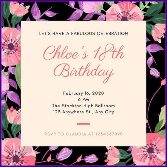 18th Birthday Invitation Templates 18th Birthday Invitation Templates