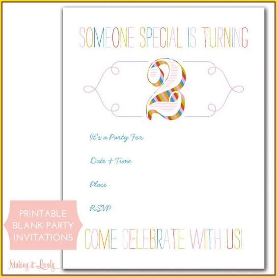 2nd Birthday Invitation Templates Free Download 2nd Birthday Invitation Templates Free Download
