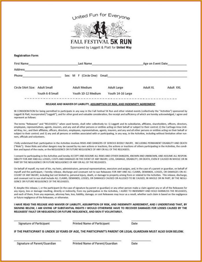 5k Registration Form Template Free 5k Registration Form Template Free