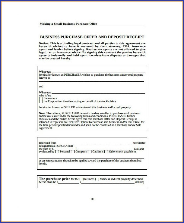 Business Purchase Proposal Template Business Purchase Proposal Template